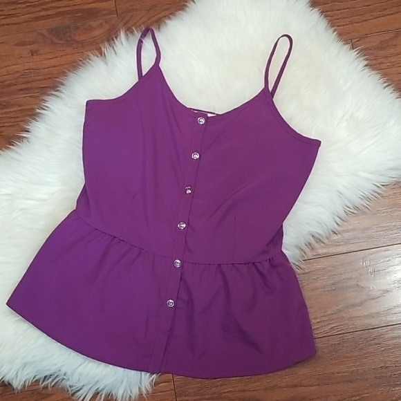tea n rose Tops - Tea n Rose Violet Tank Top